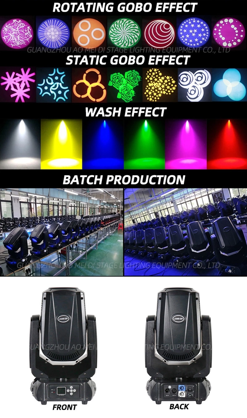 200W Disco Lighting DJ Equipment Sharpy Beam Moving Head LED Stage Light